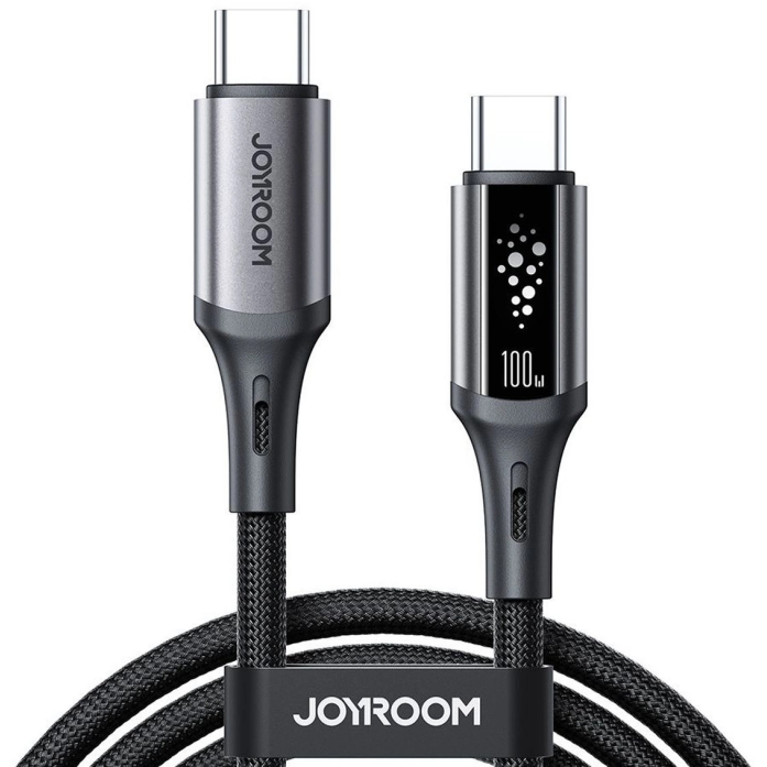 Cablu Date și Încărcare Joyroom USB-C - USB-C S-A60 StarTalk 100W 1.2m Negru