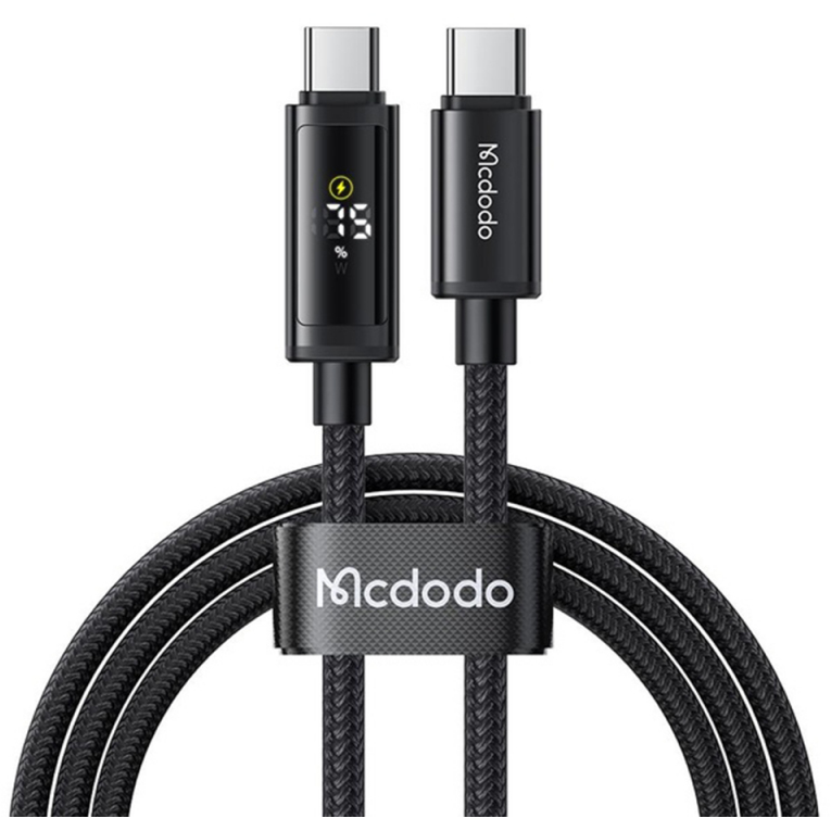 Cablu Date și Încărcare Mcdodo USB-C - USB-C CA-8000 Display 100W 1.2m Negru
