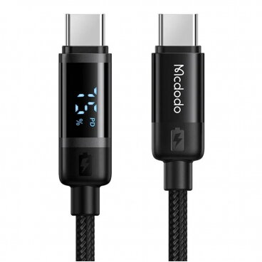 Cablu Date și Încărcare Mcdodo USB-C - USB-C CA-5780 Bat Display 60W 1.2m Negru