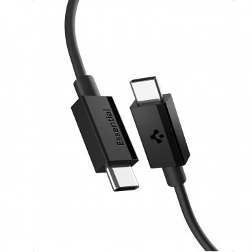 Cablu Date și Încărcare Spigen USB-C - USB-C Essential 60W 2m Alb — imaginea 2