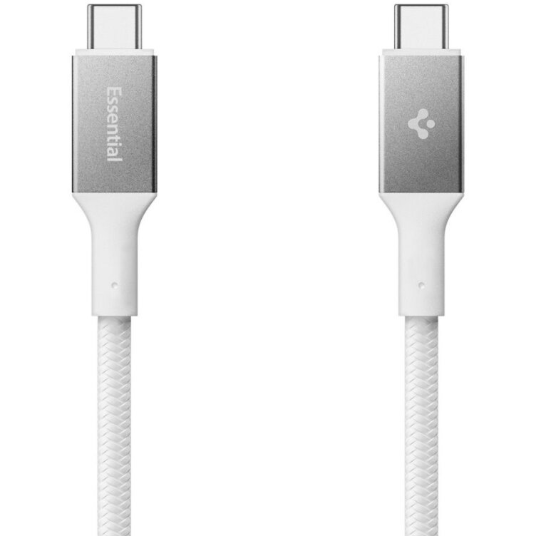 Cablu Date și Încărcare Spigen USB-C - USB-C EB10015CC 100W 1.5m Alb — imaginea 4