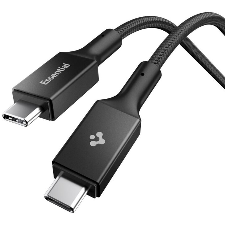 Cablu Date și Încărcare Spigen USB-C - USB-C EB10015CC 100W 1.5m Alb — imaginea 2