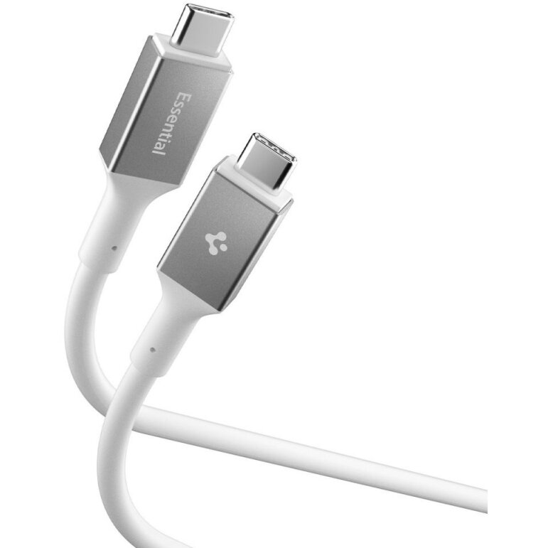 Cablu Date și Încărcare Spigen USB-C - USB-C EB24015CC 240W 1.5m Alb