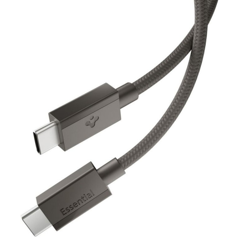 Cablu Date și Încărcare Spigen USB-C - USB-C EB6015CC 60W 1.5m Gri