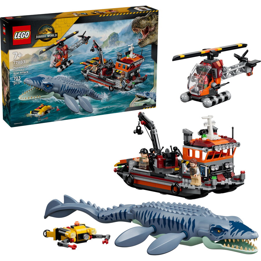 Lego Jurassic World Un Mosasaurus Ataca O Barca 77983 — imaginea 2