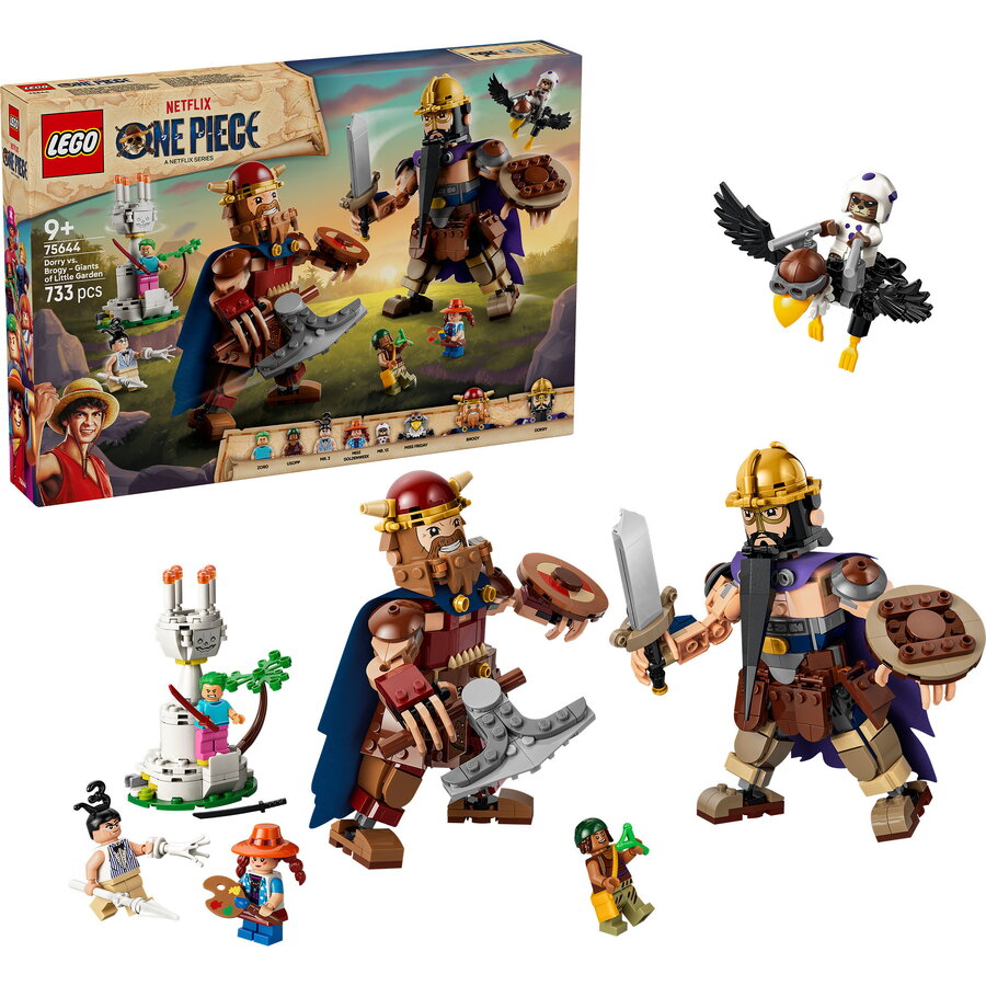Set de Construcție LEGO One Piece Woogey vs. Boogey - Little Garden Giant 733 Piese 9Ani+ Multicolor