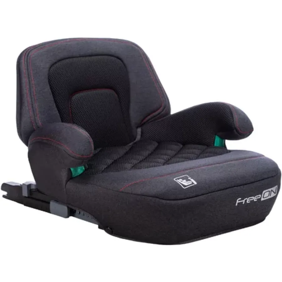 Inaltator Auto FreeON Cosmo Plus I-Size cu Isofix cu Spătar Înălțat și Cotiere 125-150cm 25-36Kg Negru