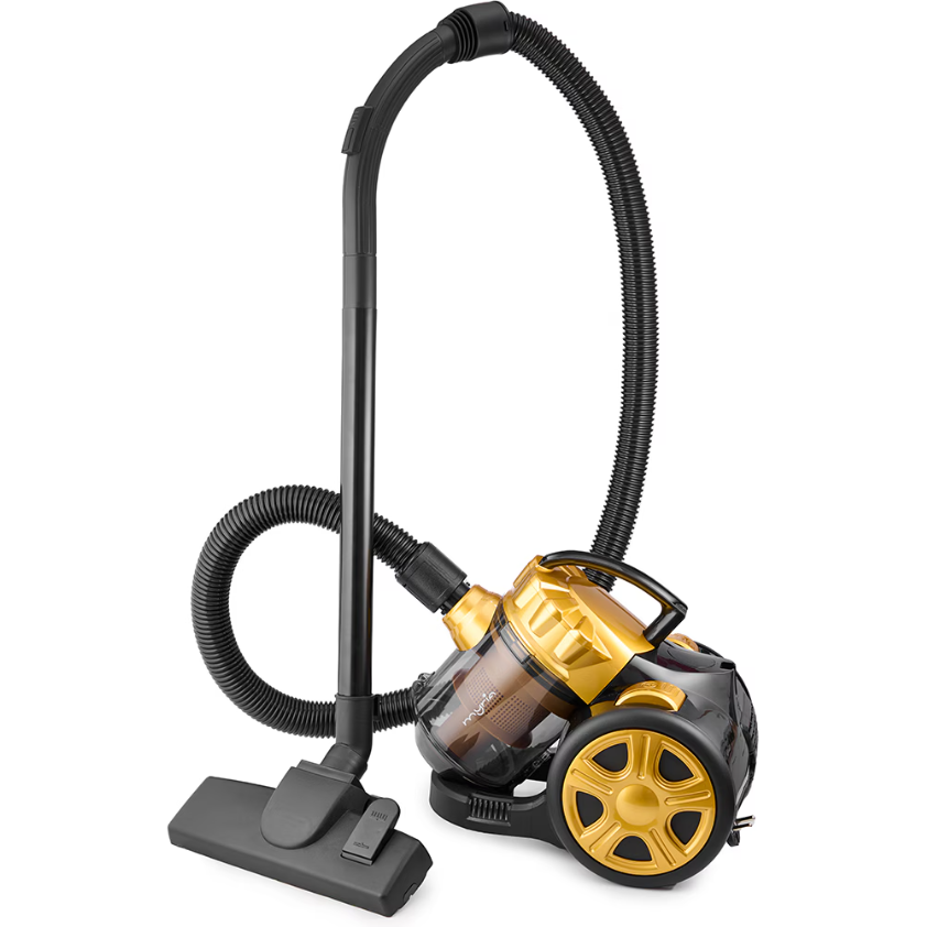 Aspirator fără Sac Myria MY4558GD Capacitate Colectare 1.5L Filtru HEPA 700W Galben/Negru