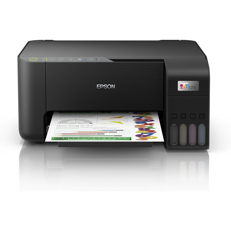 Multifunctionala Inkjet Color EcoTank ET-2860 (C11CJ67428) Format A4 USB Wi-Fi Negru