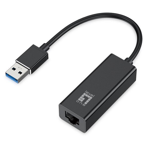 Conector de Rețea Level One USB3 A la GBit-LAN USB-0401 V9 Negru