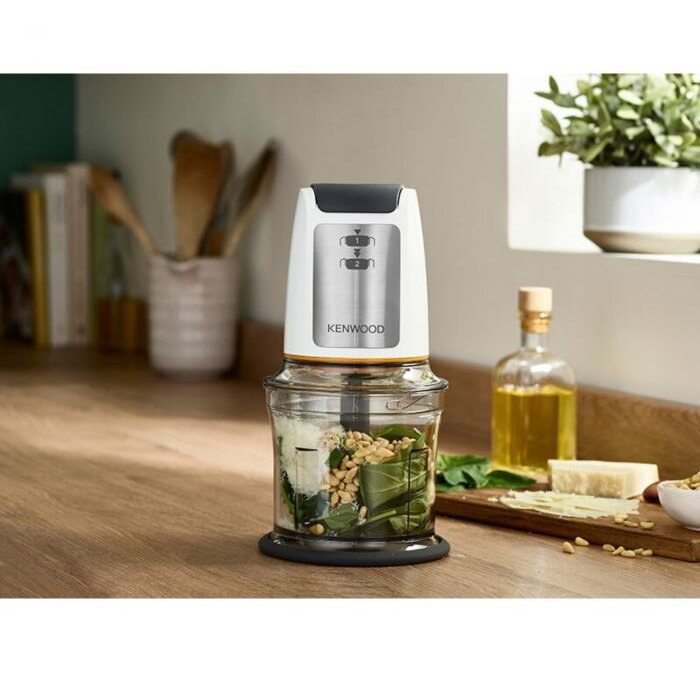 Tocător Kenwood CHP61.100WH Capacitate Bol 0.5L 2 Viteze 2 Lame Oțel Inoxidabil 500W Alb — imaginea 3