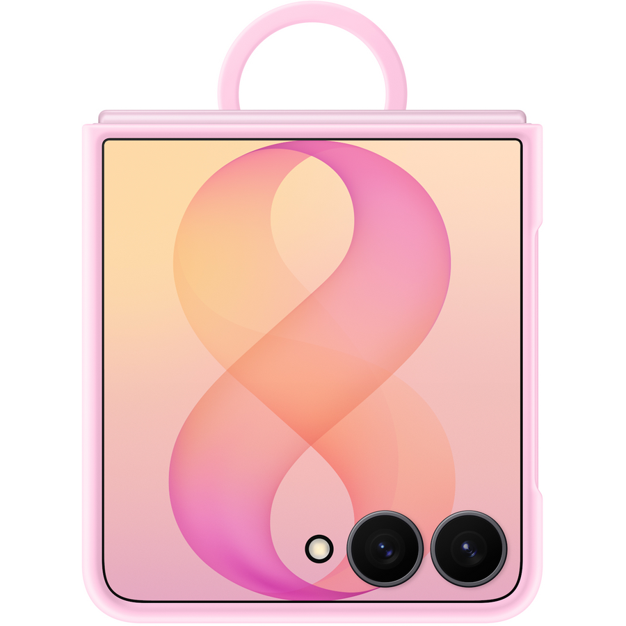 Husa Samsung Galaxy Z Flip8 Silicone Ring Magnet Roz