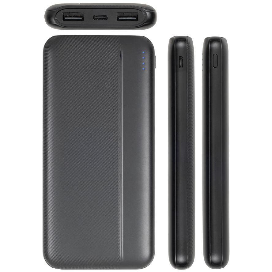Acumulator extern RivaCase 10000mAh Negru — imaginea 3