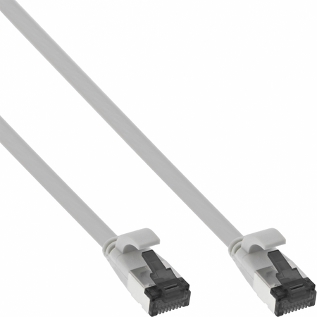 Cablu De Retea InLine RJ45 flat FTP Cat.8.1 3m Gri