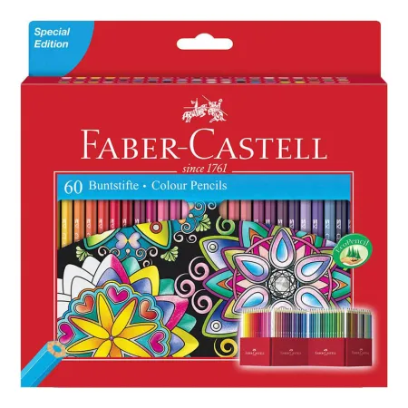 Set Creioane Colorate Faber-Castell FC-111260 60 Bucati