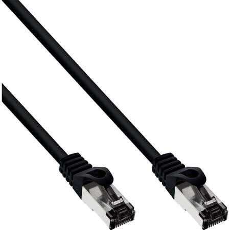 Cablu de Retea InLine S/FTP Cat 8.1 0.25m Negru