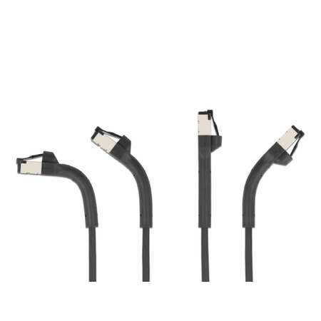 Cablu de Retea Delock U/FTP Cat 8.1 0.25m Negru