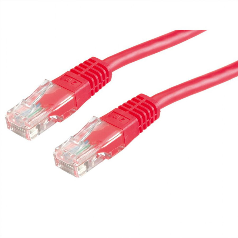 Cablu de Rețea MYCON UTP Cat 6 0.3m Roșu