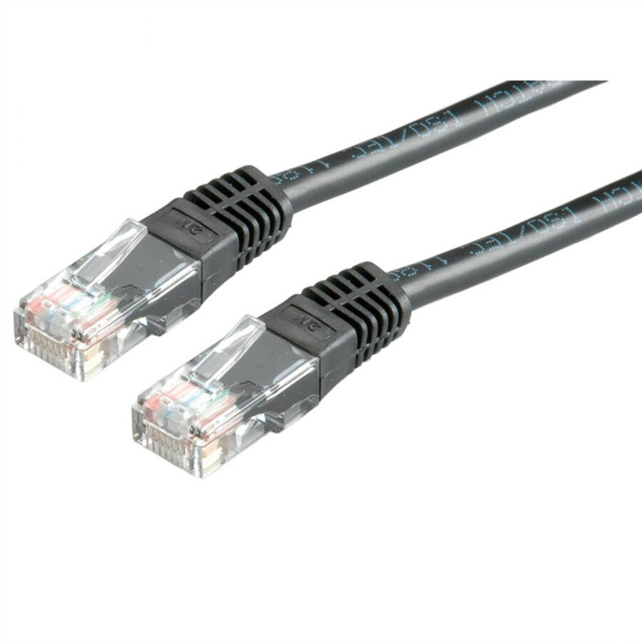 Cablu de Rețea MYCON UTP Cat 6 1m Negru