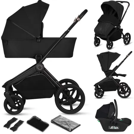 Carucior 2 In 1 Lionelo Freya Landou Si Salteluta Ventilate Pliabil Reglare Spatar-3 Pozitii Suport De Picioare-4 Pozitii Maner Reglabil-3 Pozitii Adaptori Inclusi Compatibili Cu Cybex Maxi-Cosi Kiddy
