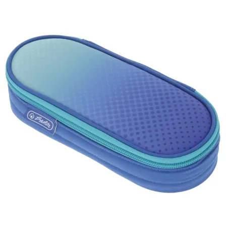 Penar Neechipat Herlitz Tip Etui Oval Model Dip Dye Albastru/Turcoaz