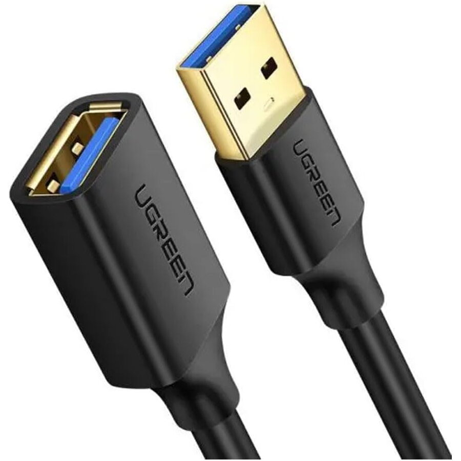 Cablu Prelungitor Ugreen US129 USB 3.0 Male - USB 3.0 Female Lungime 2M Negru