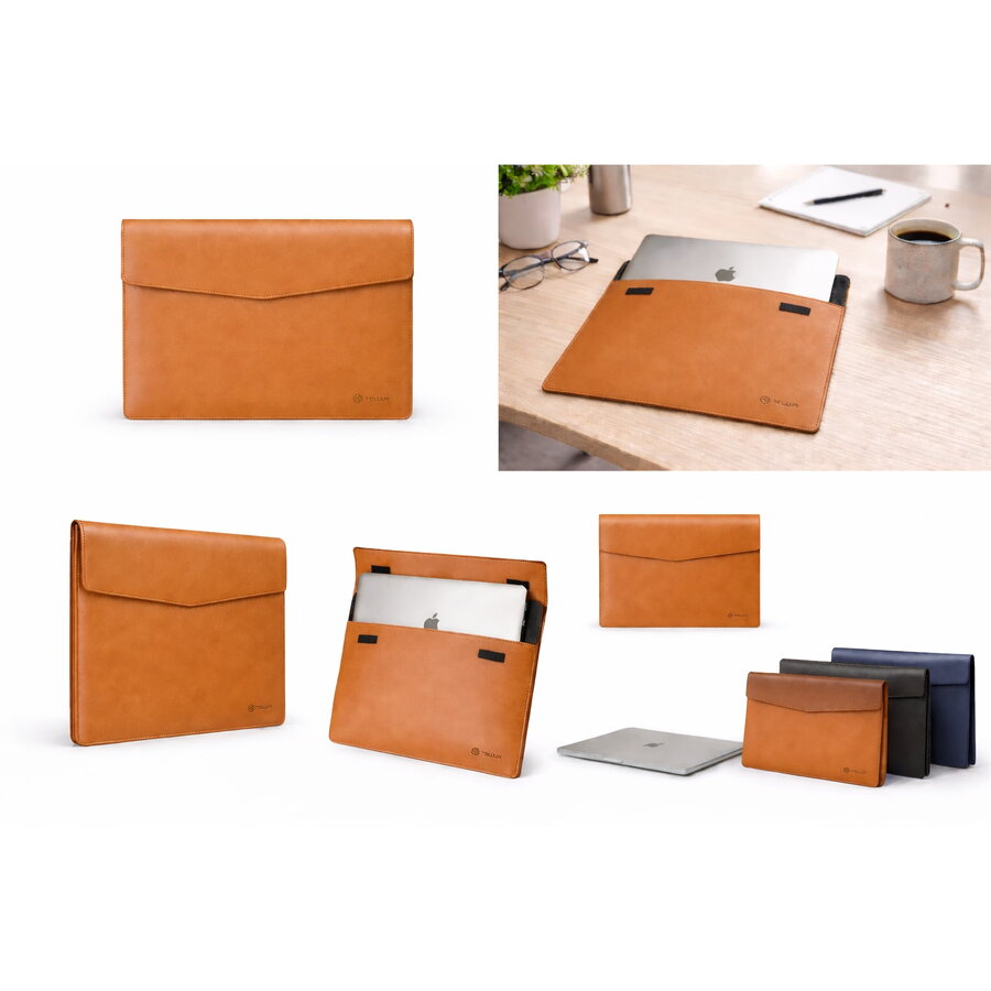 Husa Tellur pentru MacBook 13-14 inch Maro — imaginea 4