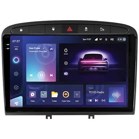 Navigatie Auto Teyes CC3 2K Peugeot 308 2007-2015 QLED 9.5inch 8-Core 4GB RAM 32GB Flash 4G BT Android