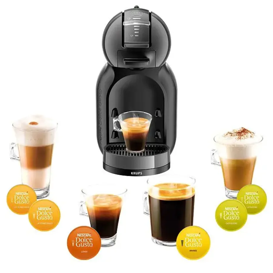 Espressor Automat cu Capsule Krups NESCAFÉ® Dolce Gusto® Mini Me KP123810 Rezervor Apa 0.8L 15 Bari 1500W Gri/Negru — imaginea 4