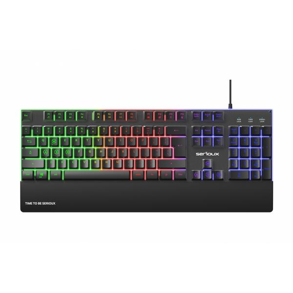 Tastatura Serioux Gaming Nexor Negru — imaginea 2