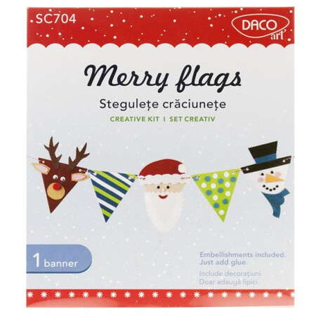 Set Artizanat Creativ DACO Stegulete craciunete +3 ani