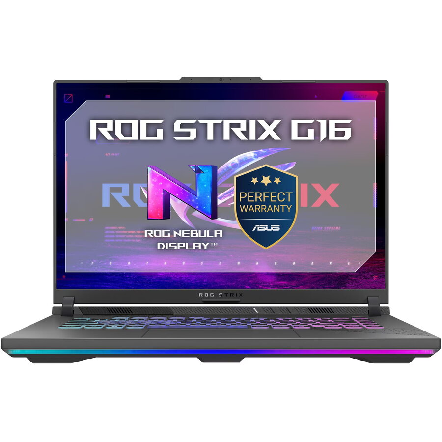 Laptop Asus Gaming ROG Strix G16 AMD Ryzen 9 9955HX 5.4GHz 16inch Full HD+ WUXGA 165Hz IPS 32GB DDR5 RAM 1TB SSD NVIDIA GeForce RTX 5050 8GB GDDR7 No OS Eclipse Gray