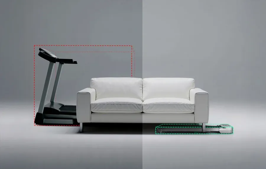 Banda de Alergare Urevo FoldiMix 5L Pro Viteza Maximă 13.4km/h Greutate Maximă Utilizator 120kg Negru — imaginea 5