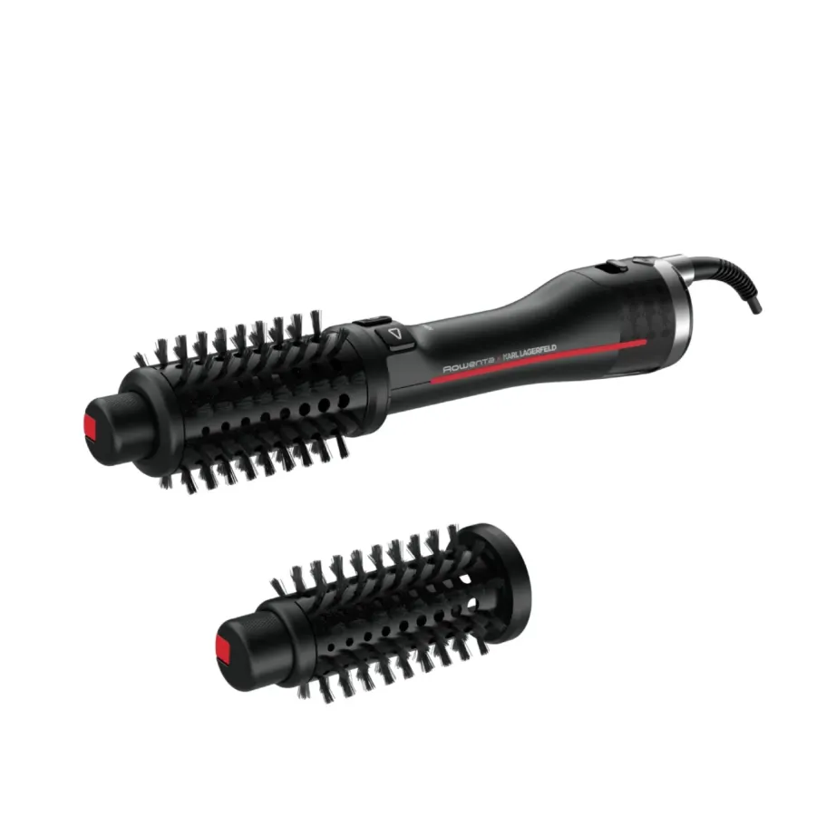Perie de Par Rowenta Rotativa cu Aer Cald Karl Lagerfeld Pro Stylist CF961LF0 750W Negru/Roșu