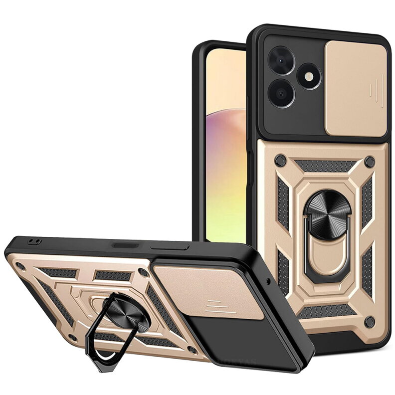 Husa Techsuit Xiaomi Redmi 15C 5G / 15C 4G CamShield Auriu