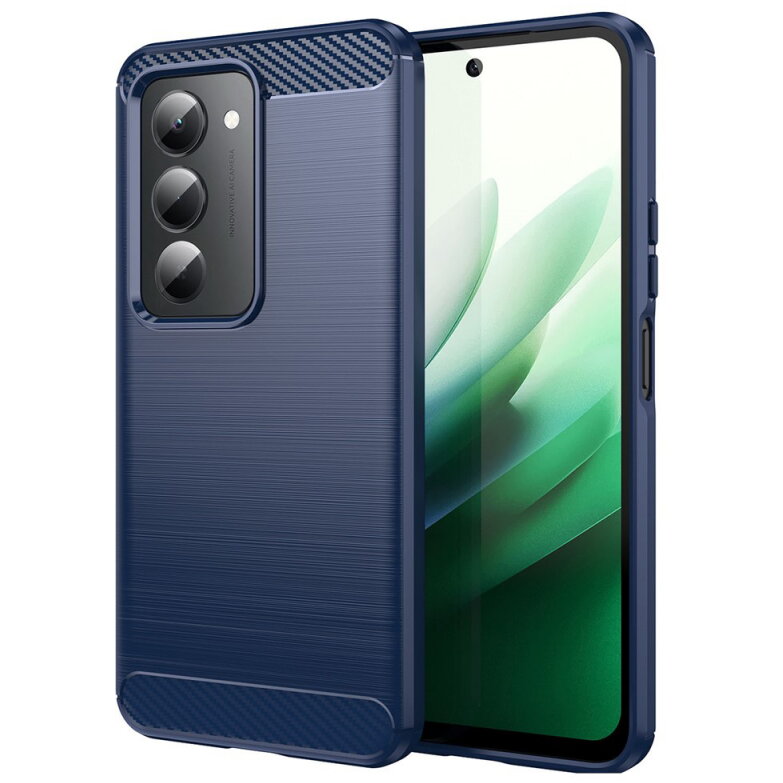 Husa Techsuit Xiaomi Redmi 15 5G / 15 4G Carbon Albastru