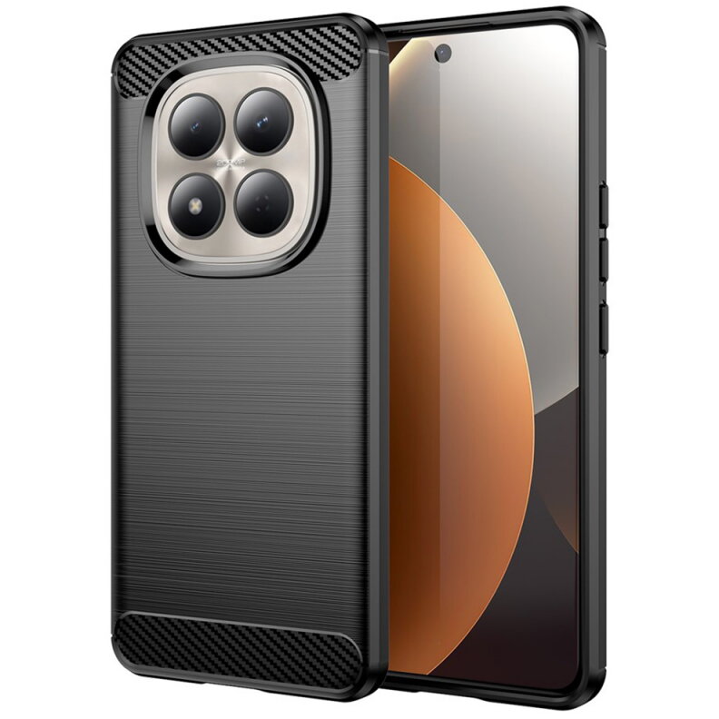 Husa Techsuit Xiaomi Redmi Note 15 Pro 5G Carbon Negru