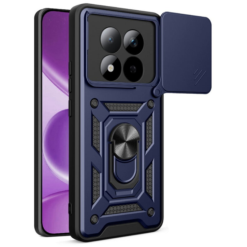 Husa Techsuit Xiaomi Redmi Note 15 Pro 4G CamShield Albastru
