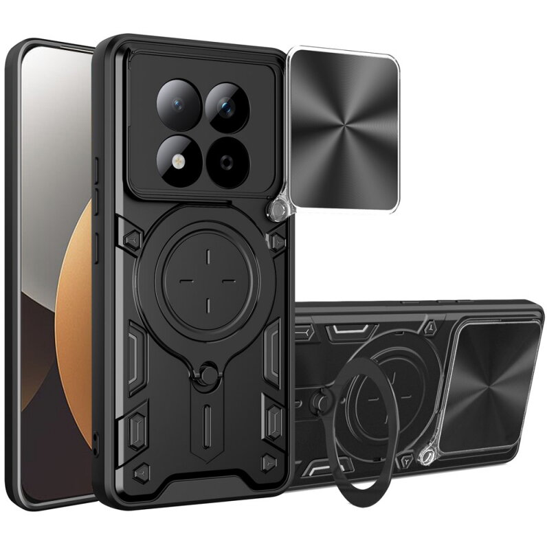 Husa Techsuit Xiaomi Redmi Note 15 Pro 5G CamGuard Pro Negru