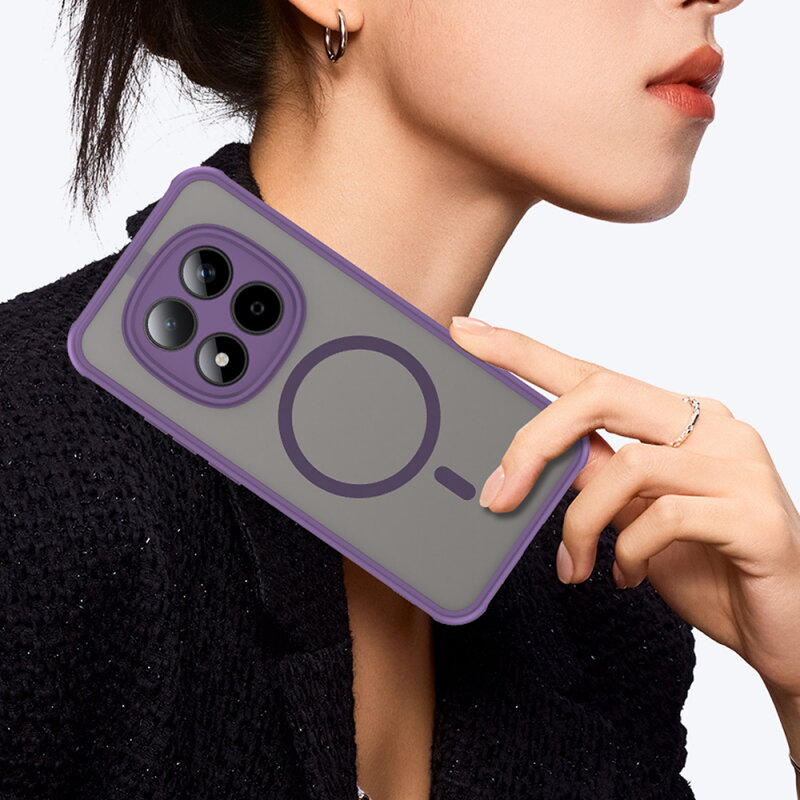 Husa Techsuit Xiaomi Redmi Note 15 Pro 5G HaloFrost II Mov — imaginea 4