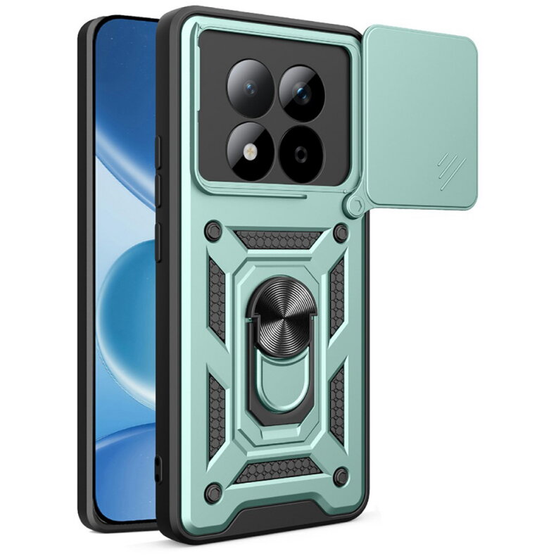 Husa Techsuit Xiaomi Redmi Note 15 Pro 5G CamShield Verde