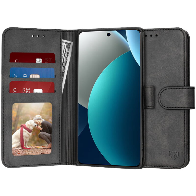 Husa Techsuit Xiaomi Redmi Note 15 Pro 4G Diary Book Negru