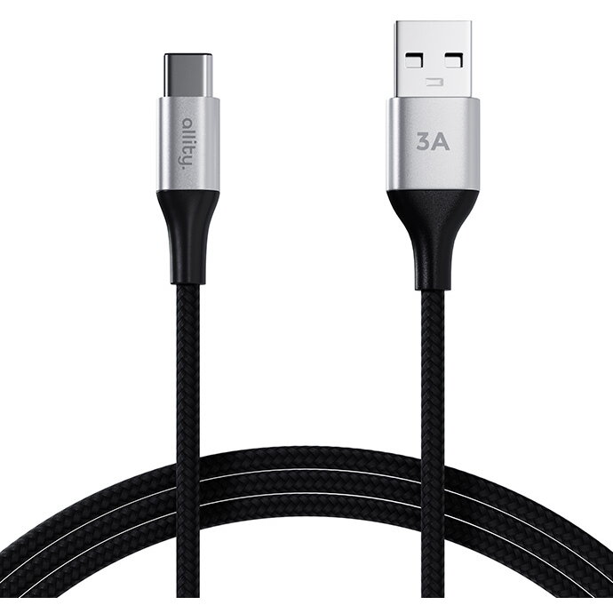 Cablu De Date Și Încărcare Allity AUC-01 USB-A La USB-C 3A 1M Negru