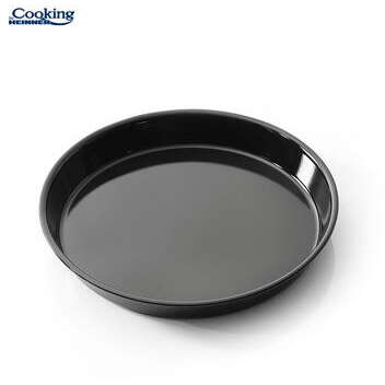 Tava Emailata Heinner Rotunda 32 x 4cm Negru
