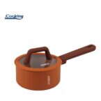 Cratita Heinner Terra Rossa 16x8cm 1.5L Aluminiu Forjat cu Capac Aramiu