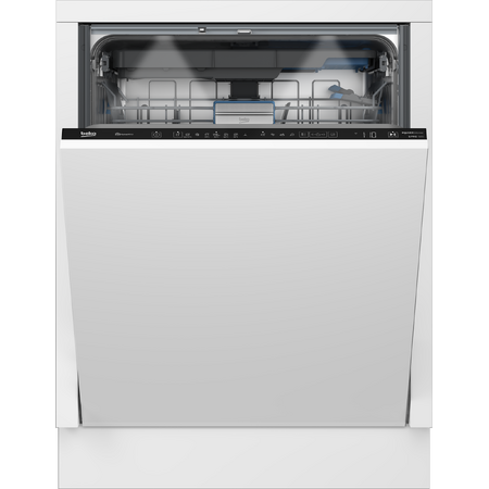 Masina de Spalat Vase Beko BDIN37540WP Incorporabila 15 Seturi 11 Programe PowerIntense SteamGloss TrayWash SelfDry 60cm Alb