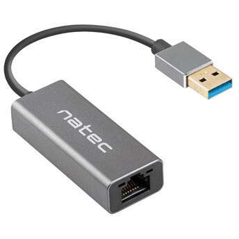 Placa de Retea Natec Cricked USB 3.0 1x RJ45 Negru