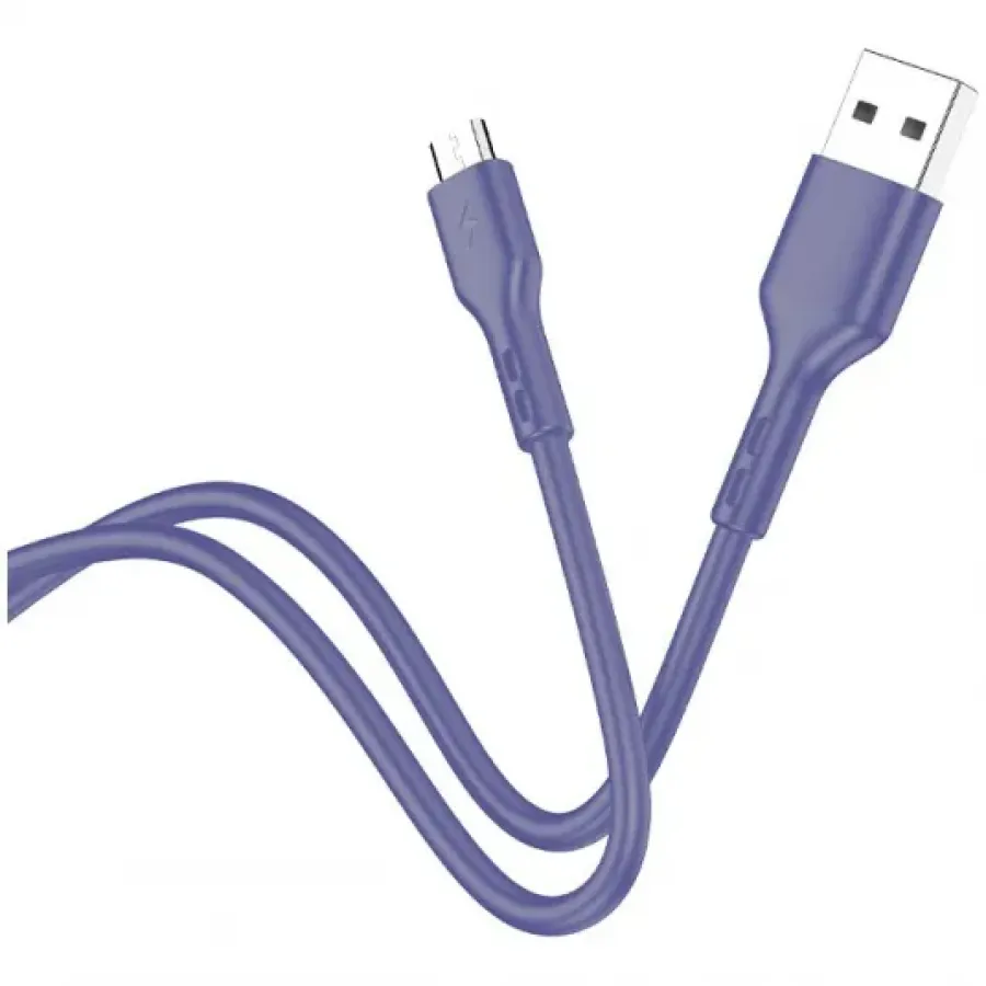 Cablu Date Și Încărcare Lamtech USB La MicroUSB 2.1A 1M Albastru