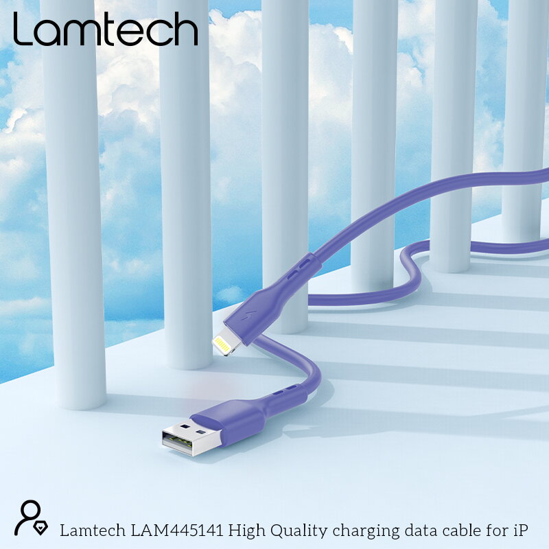 Cablu Date Și Încărcare Lamtech USB La Lightning 2.4A 1M Albastru — imaginea 2