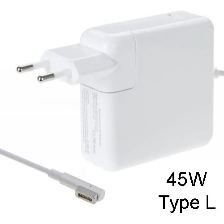 Incarcator Rețea Magsafe 1 Lamtech Compatibil iPad Și Macbook Type L 45W 145V 31A Alb